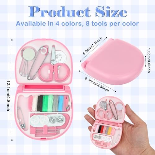 AHQiZFX 40 Pack Portable Travel Sewing Kit, Mini Sewing Tool Kits