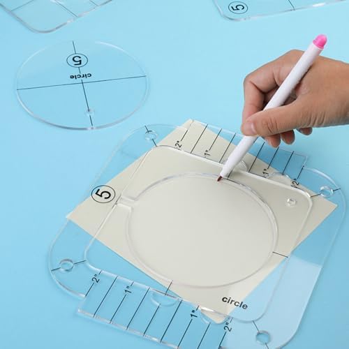 15Pcs/Set Quilting Rulers, Clear Acrylic Quilting Ruler Kit Includes