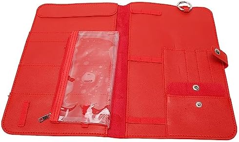 Crochet Hook Case, Premium Cattlehide Crochet Storage Bag with Snap
