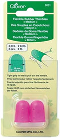 Clover Flexible Rubber Medium Thimble, pink 2