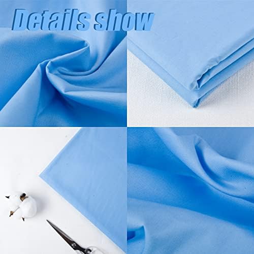 5 Yard Ocean Mist Cotton Fabric, Natural Cotton Poplin Fabric by The