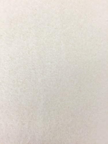 4 Yard Bolt Anti Pill Ivory Fleece Polyester Fabric