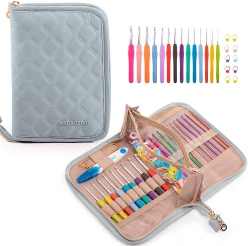 MYBAGZING Crochet Hook Set with Case, 2mm-10mm
