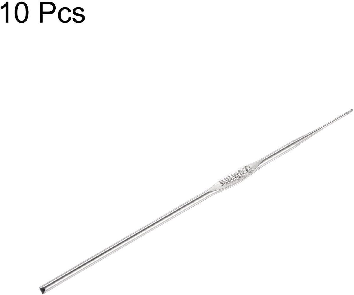 uxcell Stainless Steel Crochet Hook 0.6mm US Size 16 Knitting Needle