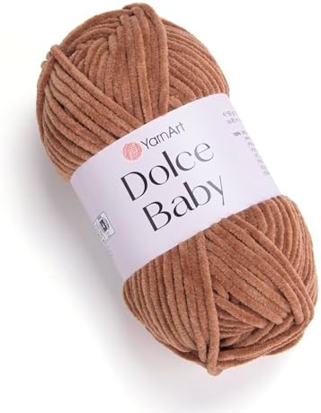 Yarnart Dolce Baby Yarn Soft Chenille Velvet Medium Blanket Amigurumi