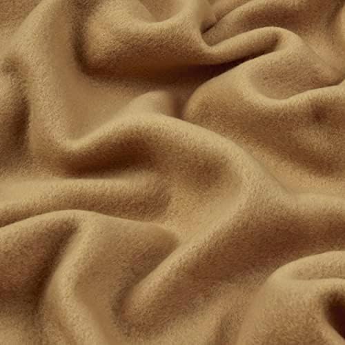 Yukon Fleece Camel, Fabric by the Yard