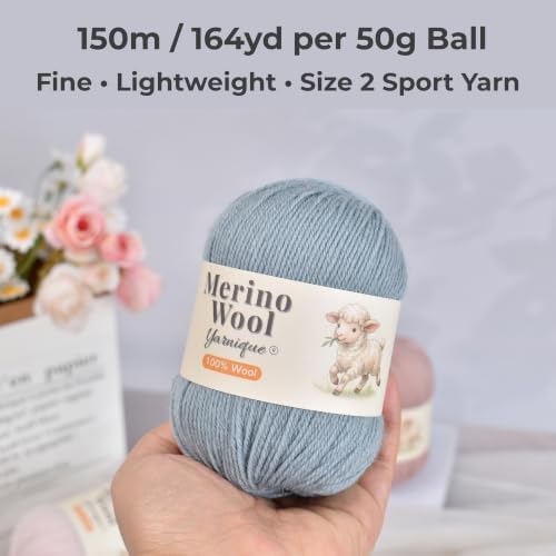 1oo% Australian Merino Wool Yarn | Size 3 Fine Sport | 4 Skeins 200g