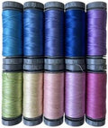 Aurifil Hydrangea Sheena Norquay Floral Purple Blue Pink Green