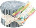 Bella Solids Steel Junior Jelly Roll 20 2.5-inch Strips Moda Fabrics