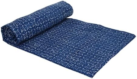 Trade Star Handmade Cotton Fabric by The Yard Indigo, 3 Yard