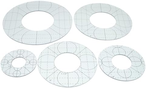 5pcs Quilting Ruler Templates Acrylic Patchwork Tool