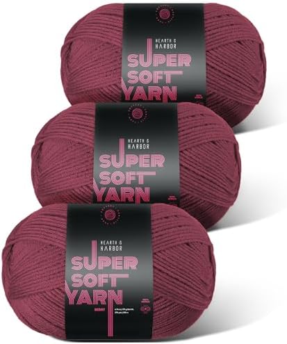 Acrylic Yarn for Crocheting & Knitting – Soft Crochet Yarn for