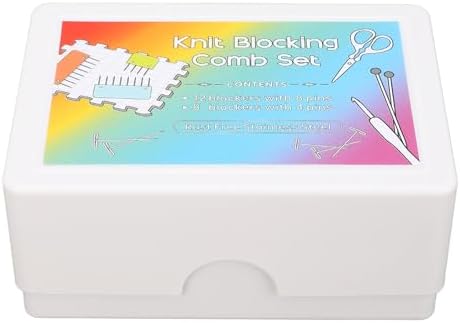 Arythia 20Pcs Knit Blocking Combs, Stainless Steel Pins Kit with