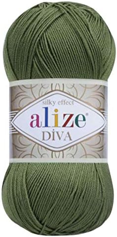 Alize Diva Silk Effect 100% Microfiber Acrylic Yarn 1 Ball skeins
