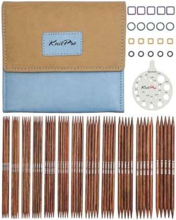KnitPro Ginger Grande Double Pointed Needle Set 6" (15cm) | 12 US