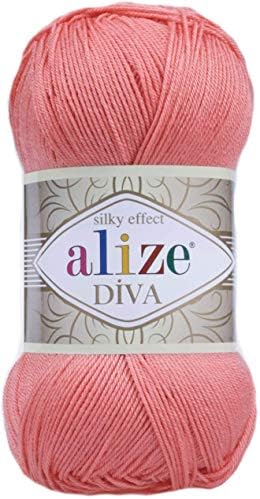 4 Balls Hand Knitting Yarn 100% Microfiber Acrylic Yarn Alize Diva