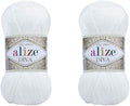 Alize Diva Hand Knitting Yarn - 100% Microfiber Acrylic With Silk