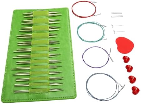 SENECESLI Aluminum Interchangeable Knitting Needles Set for Sweater
