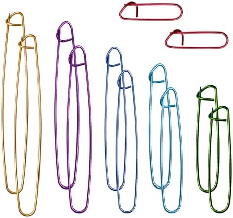 12pcs Knitting Stitch Holders Set, Aluminum Yarn Stitch Holder