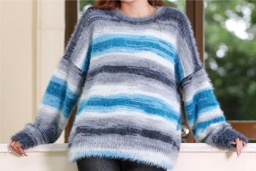 Snowbaby Wool Acrylic Blend Long Pile Yarn,(Worsted) Luxurious Fuzzy