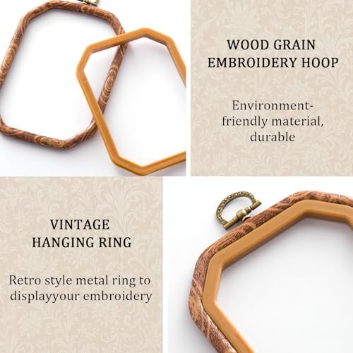 Embroidery Hoops, 3-Pack, 10x7 Inch