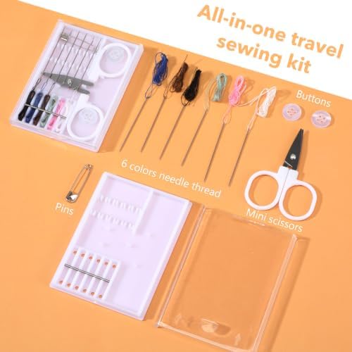 KongTiva 30 Pcs Mini Sewing Kits, Portable Bulk Sewing Kits