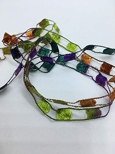 Berlini East Track II Metallic Accent Ladder Ribbon Yarn 50 Gram