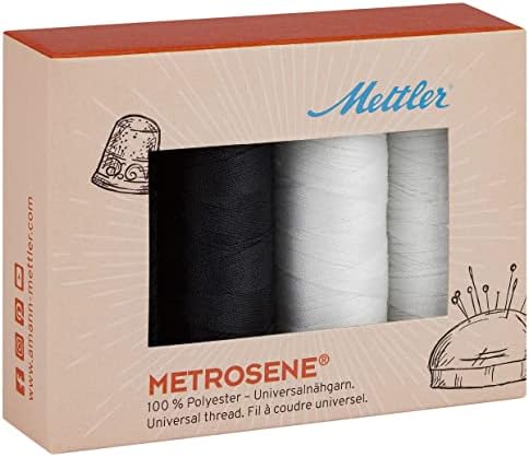 Mettler Metrosene 4 Set Black and White Thread spools