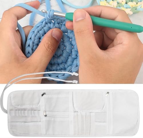 Knitting Needles Case for Crochet Hooks, Empty Zipper Bag
