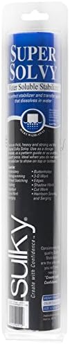 Sulky Super Solvy Water-Soluble Stabilizer Roll, 12" X9yd
