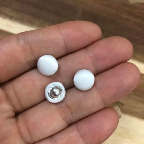 PEPPERLONELY 20PC Metal Shank Fabric Covered Buttons: Bridal &