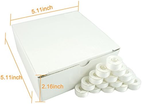 New brothread 144pcs Size A Prewound Bobbin Thread - White
