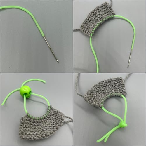 6 Pcs Knitting Stitch Stoppers, Double-Hole Point Protectors