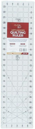 Madam Sew Left-Handed Quilting Ruler 6 x 24 Inch – Non Slip Acrylic