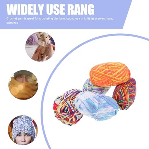 10 Rolls Cotton Yarn 3 Strand Rolls for Crochet Knitting Crafts