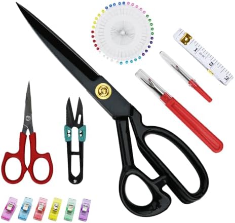 Fabric Scissors, Heavy Duty Tailor Sewing Shears (12 Inch)