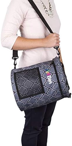 ArtBin Yarn Drum Knitting and Crochet Storage Tote, Gray Print