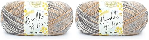 Lion Brand Yarn Bundle of Love Yarn, Sweater Weather (Pack of 2)