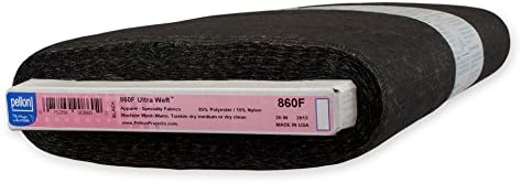 Pellon 860F Ultra Weft Fusible Interfacing Black, Fabric by the Yard