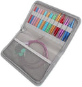Circular Knitting Needle Set, Interchangeable Metal 3-10mm 26-Piece