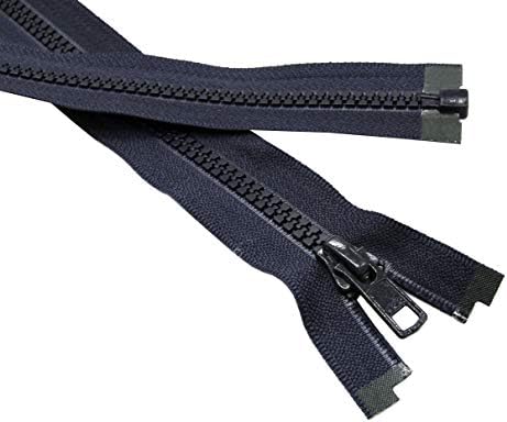 YKK Jacket Vislon Zippers Number #5 Molded Plastic Separating Bottom