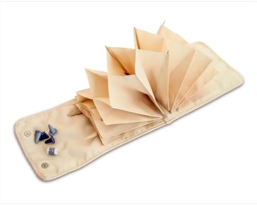 Prym Circular Knitting Needle Case, 9" x 7-1/4", Orange Wildflower