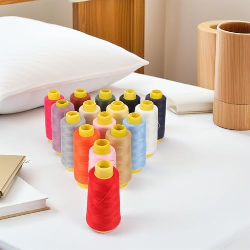 16pcs Yard Polyester Sewing Thread Kit for Quilters and DIY