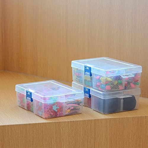 3 Pack Plastic Removable Divider Box and Storage Case for Small Parts