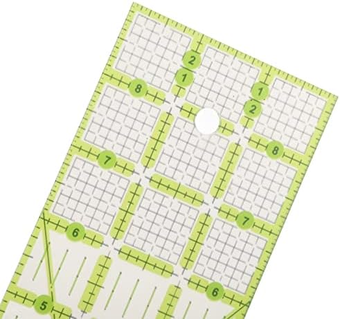 Acrylic Quilting Rulers, Pack of 3 Double-Sided Grid Templates with
