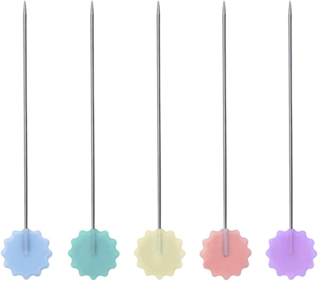 50pcs Flat Head Straight Pins for Craft Students Quilters