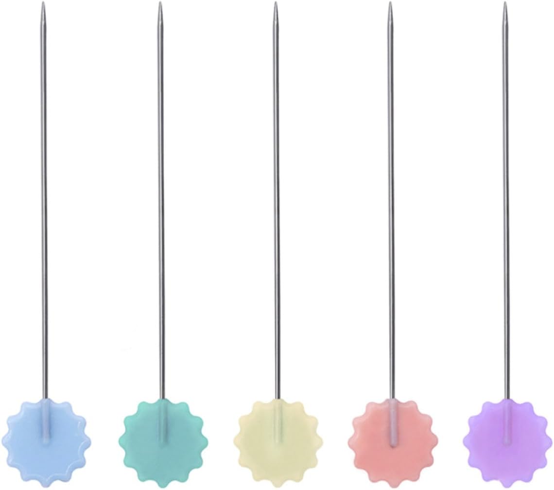 50pcs Flat Head Straight Pins for Craft Students Quilters