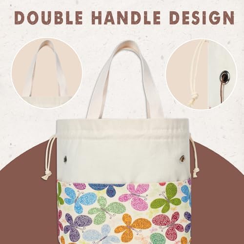 TOGETRUE Knitting Crochet Yarn Bag, Medium, Butterfly