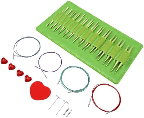 SENECESLI Aluminum Interchangeable Knitting Needles Set for Sweater