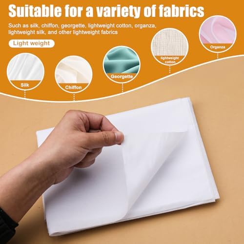 30" x 79" Lightweight Fusible Interfacing for Sewing Interfacing White